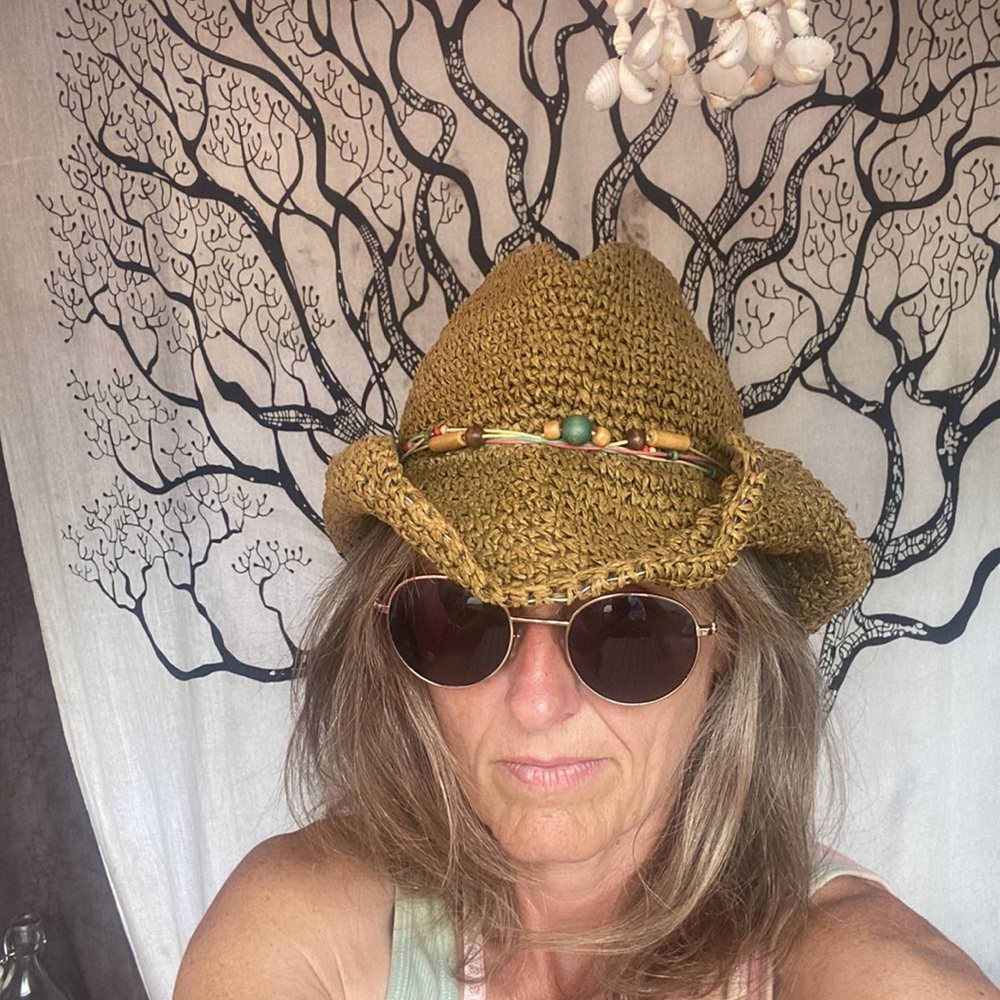 Old Navy Paper Festival Sun Hat | Foldable Boho Wide-Brim Hat